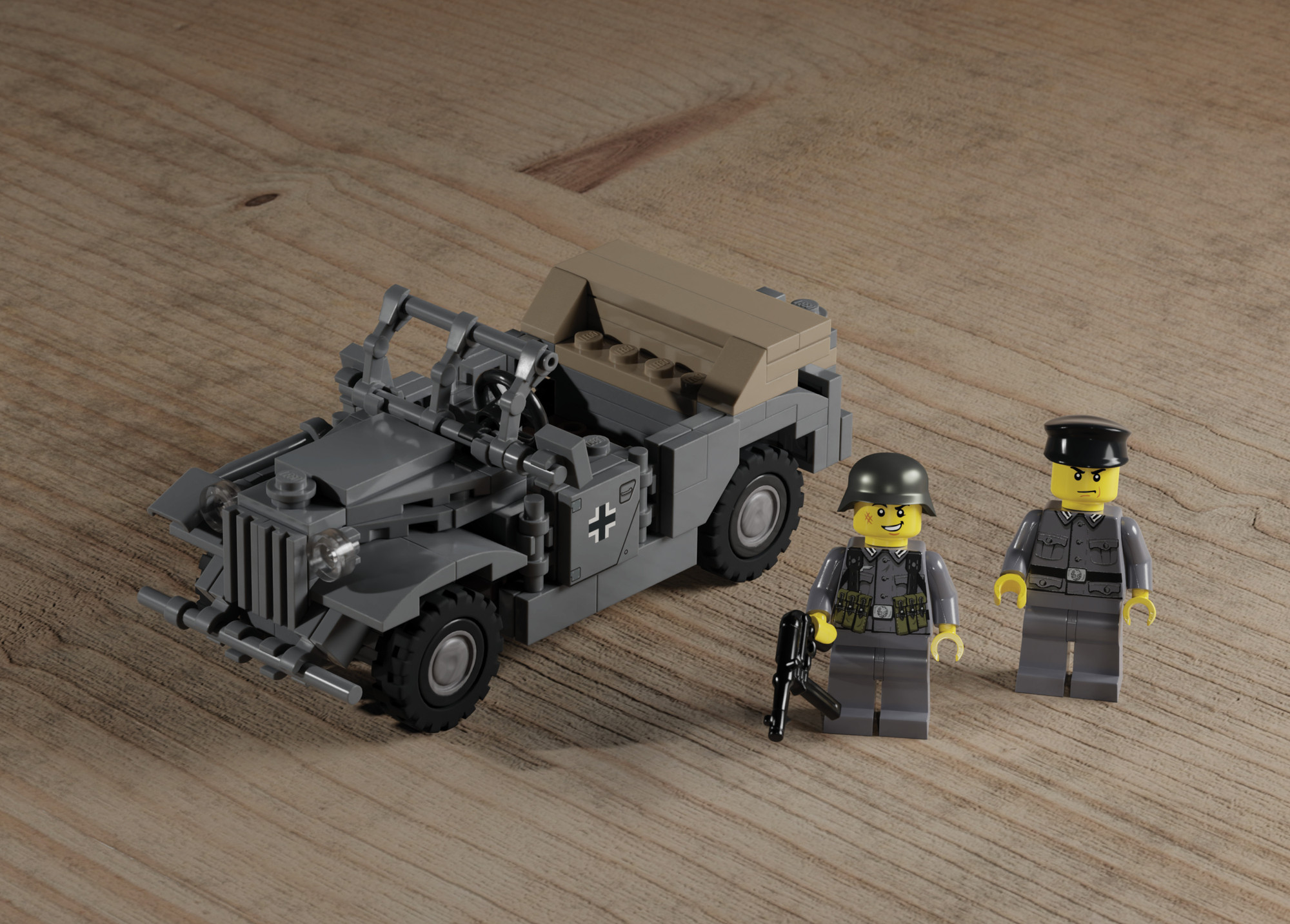 Kfz 1 - WWII German Light Truck - Brickmania Classic Series