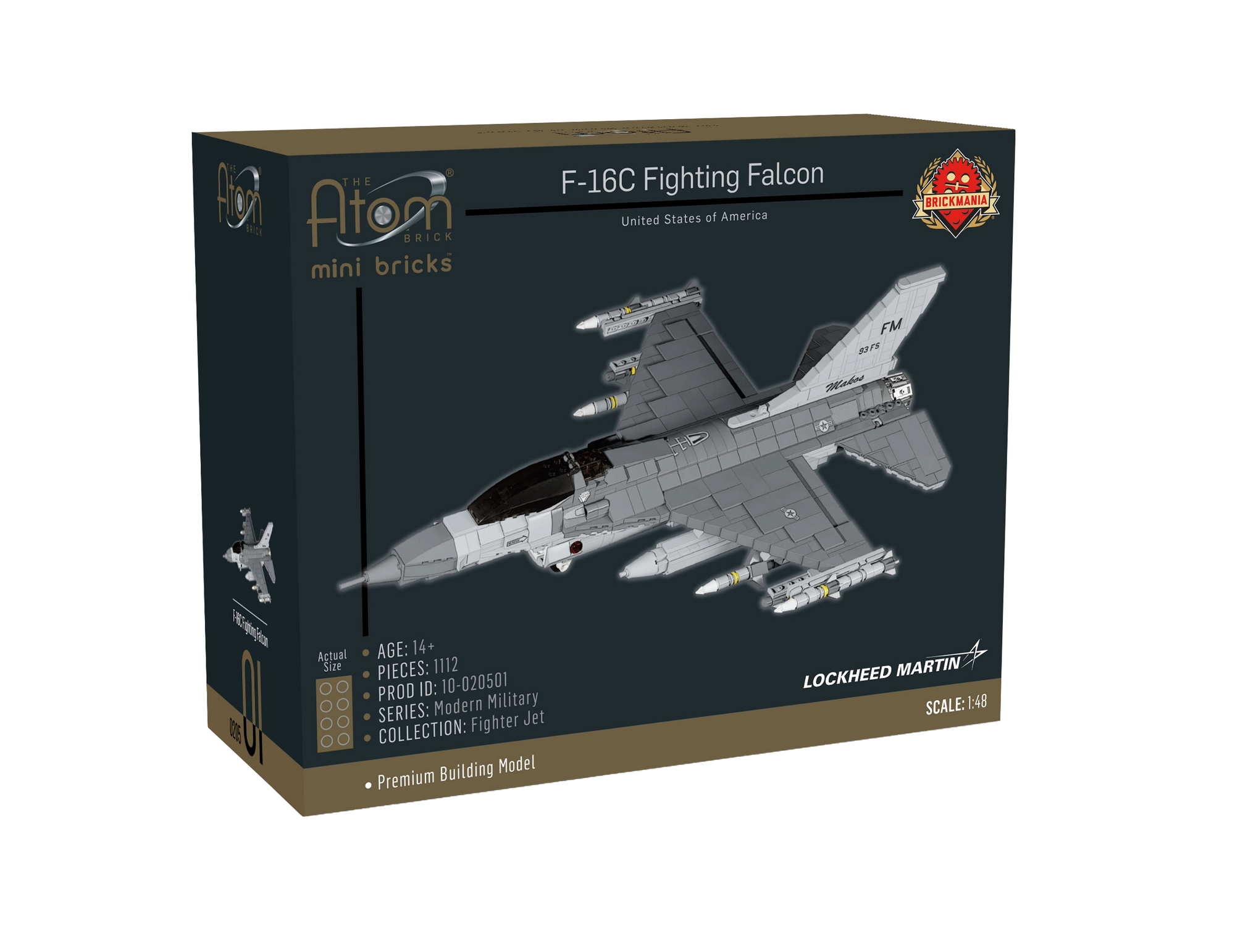 Lockheed-Martin® F-16® Fighting Falcon® - Mini Brick Kit
