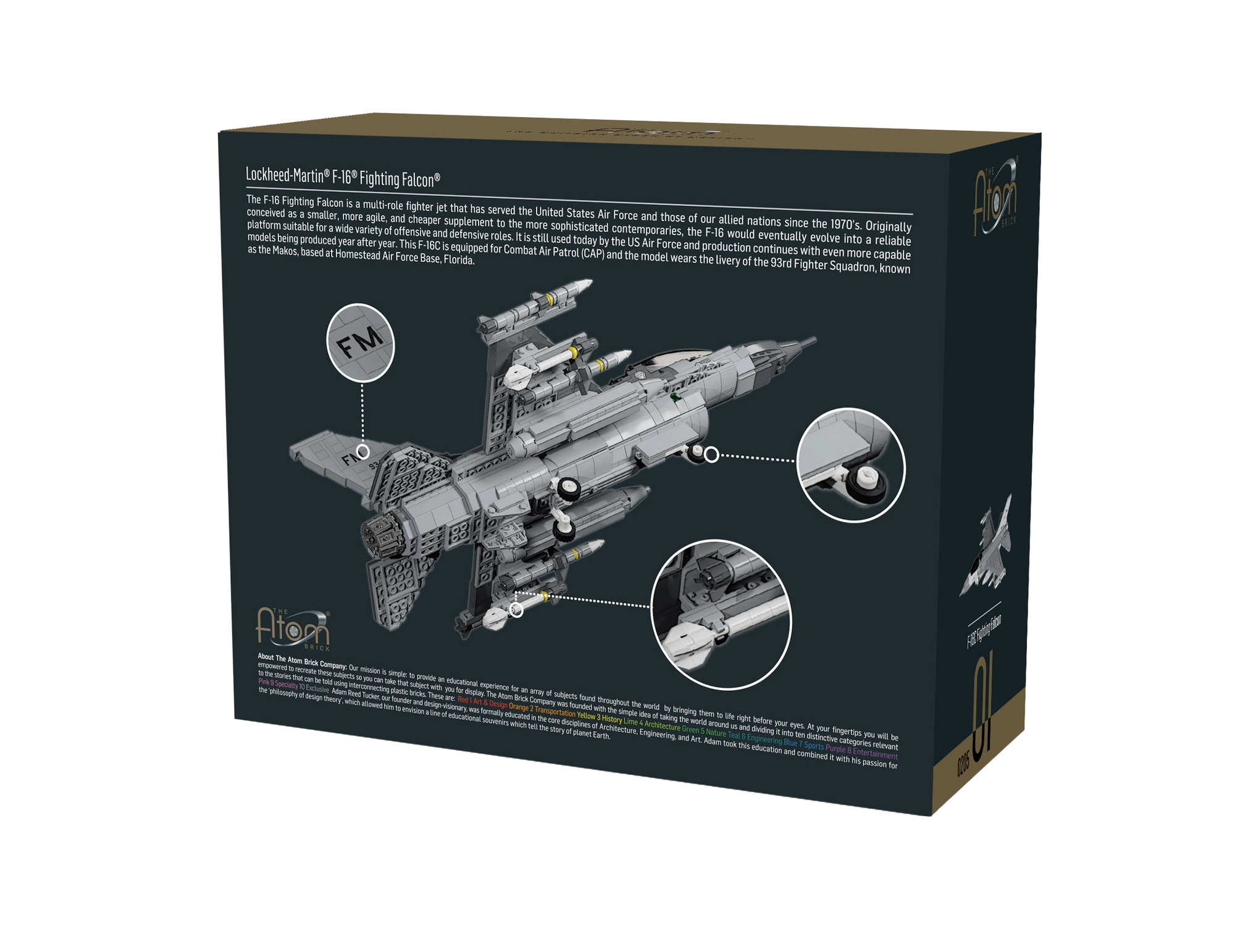 Lockheed-Martin® F-16® Fighting Falcon® - Mini Brick Kit