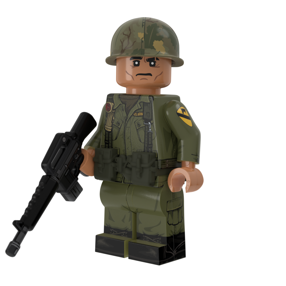 US Army Vietnam War 1st Cavalry Trooper with Perfect Caliber