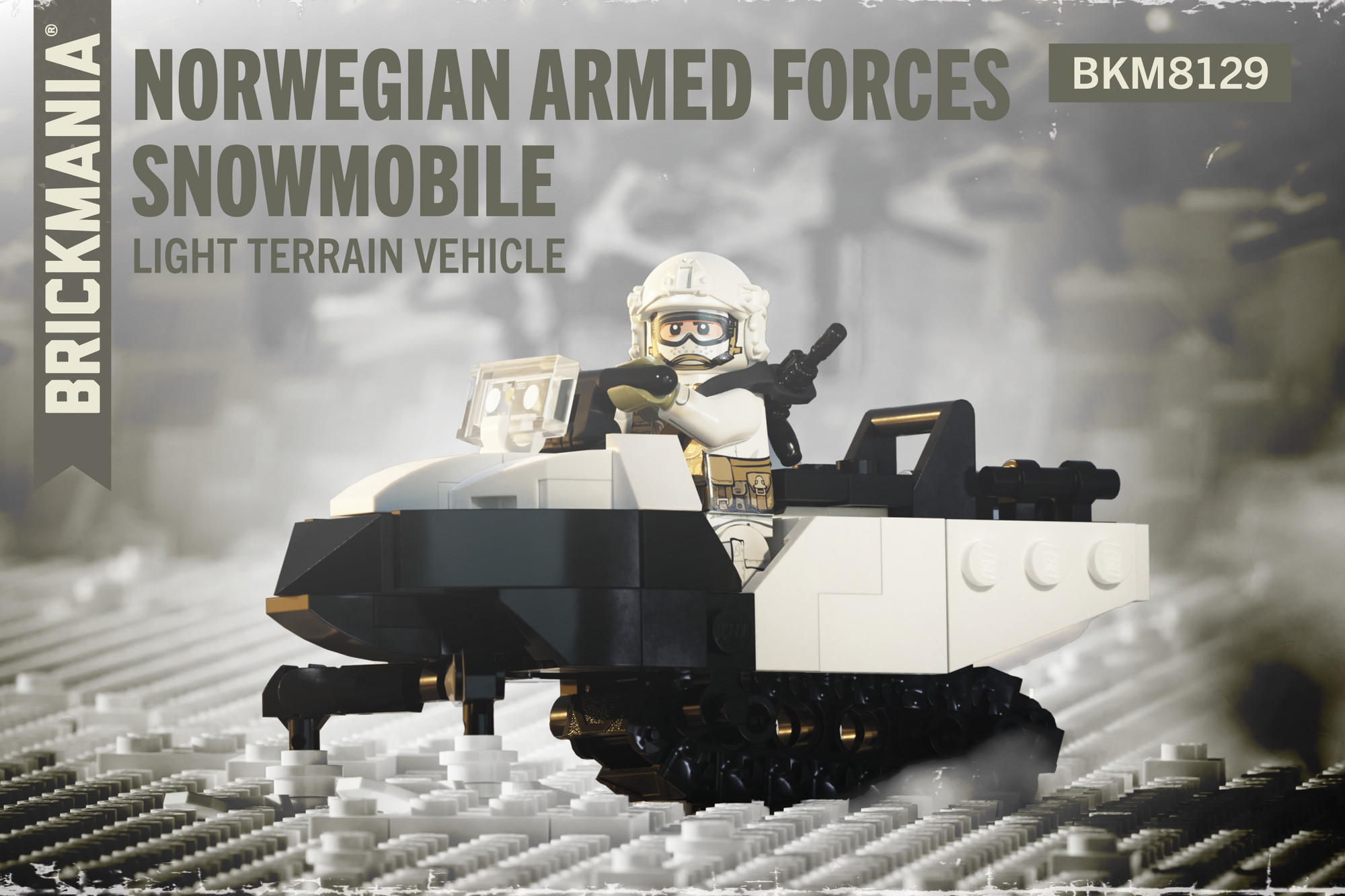 海外ミリタリー Norwegian Armed Forces Snowmobile - Light Terrain Vehicle