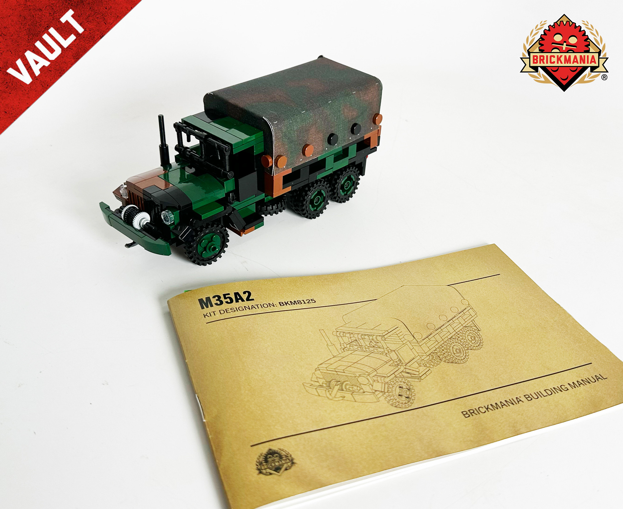 M35A2 – 2 1/2 Ton Cargo Truck in Woodland Camouflage - BKM Vault
