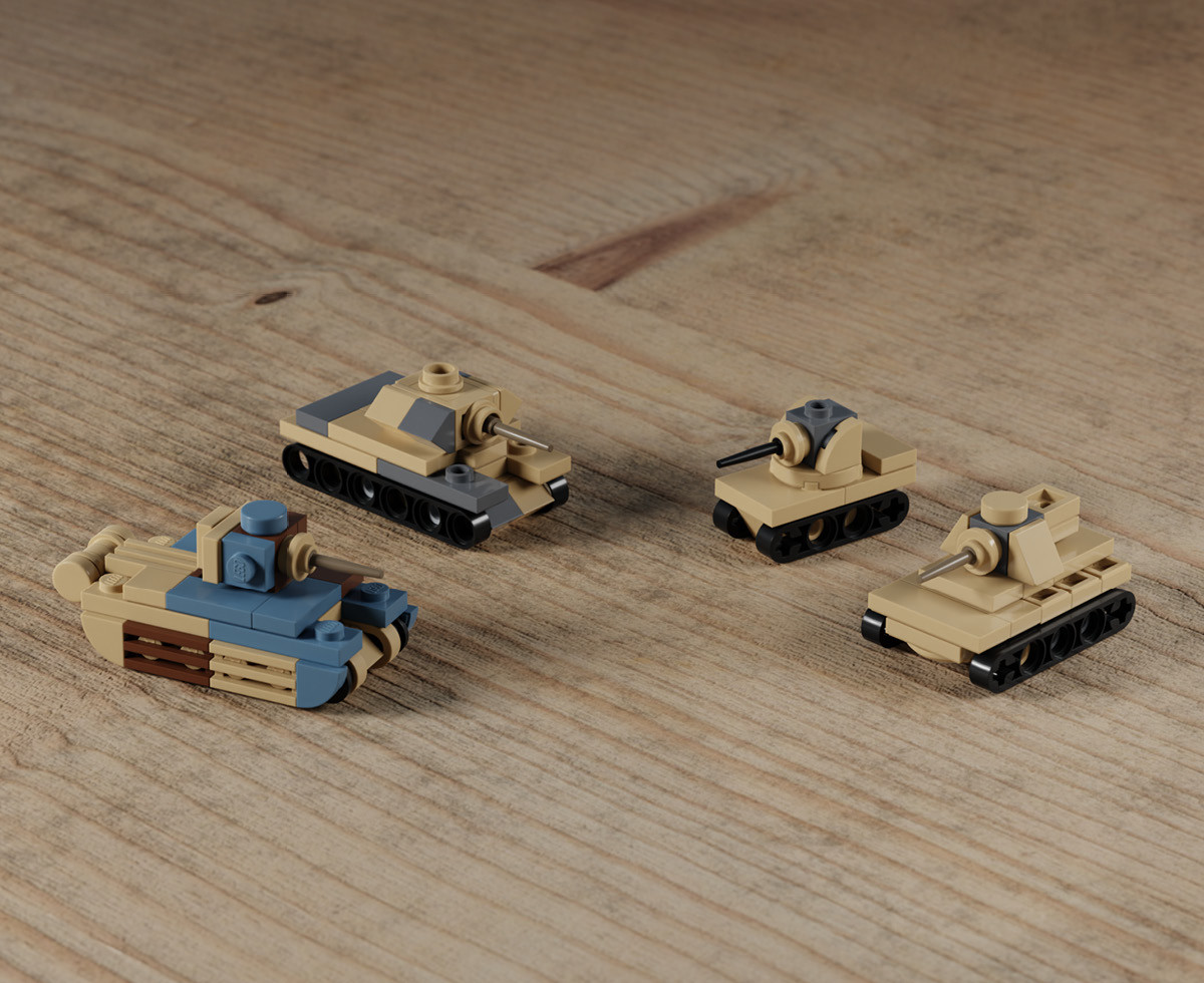 【tomo-tomo 】LAVA スクエアショートタンク＆レギンスセット North Africa Battle Box Pt 1 - Micro Brick Battle - Battle Pack