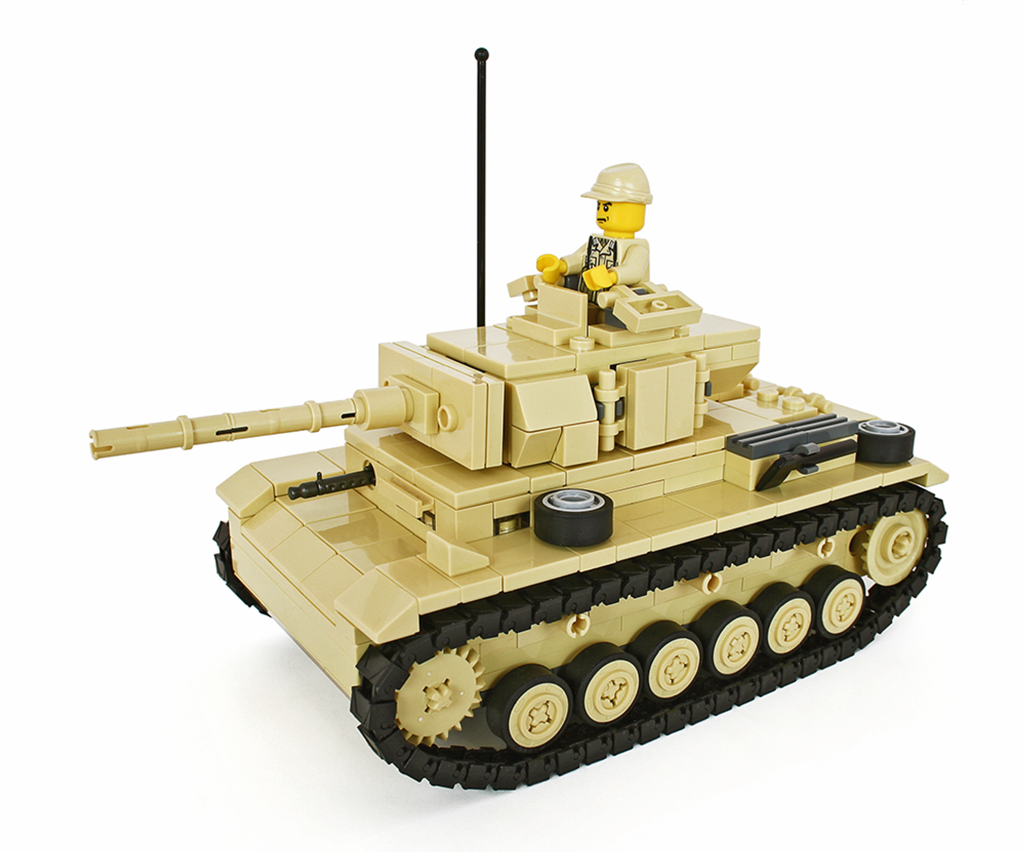 Panzer III Ausf L w/ 5cm KwK 39 L/60 Gun - Brickmania Toys