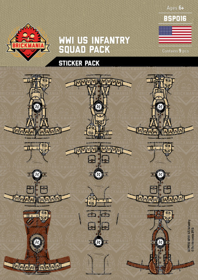 WWI US Infantry - Squad Pack - Stickers