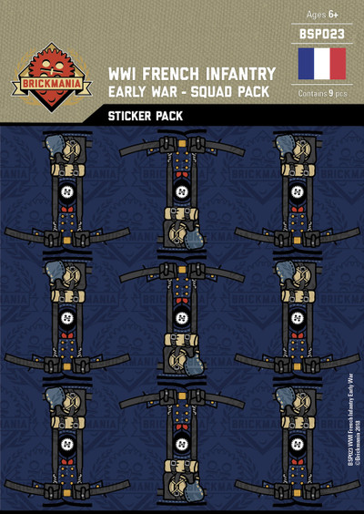 WWI French Infantry (Early War) - Squad Pack - Stickers