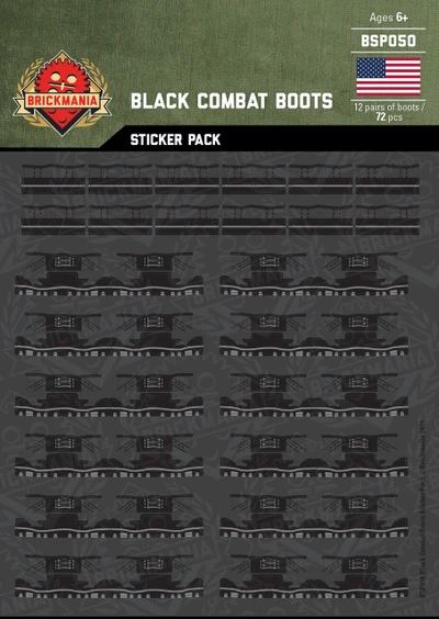 Black Combat Boots - Sticker Pack