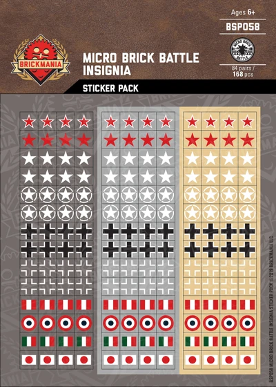 Micro Brick Battle Insignia - Sticker Pack