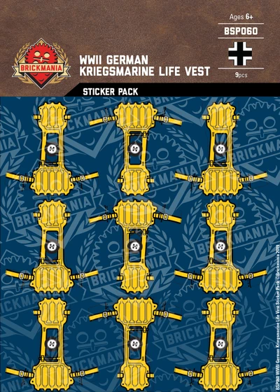 WWII German Kriegsmarine Life Vest - Sticker Pack