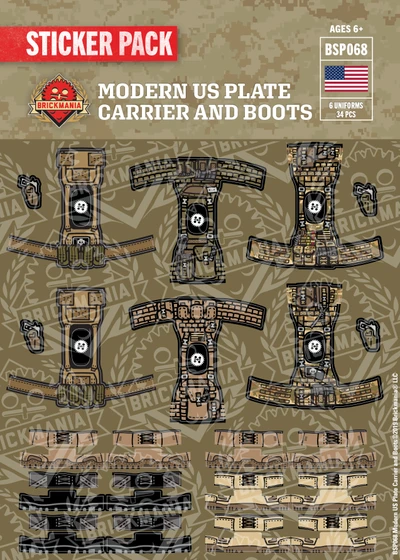 Modern US Plate Carrier and Boots - Sticker Pack