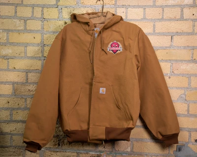 Brickmania® Embroidered Carhartt Duck Thermal-Lined Active Jacket – Light Brown