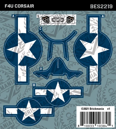 F4U Corsair (BKE2219) - Sticker Pack 