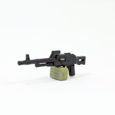 BrickArms® PKM W/ AMMO CAN (BLACK & OLIVE)