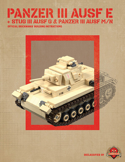 Panzer III Ausf E + Stug III Ausf G  & Panzer III Ausf M/N - Digital Building Instructions