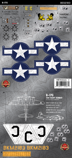 B-17G (BKE2183) - Sticker Pack