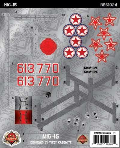 MiG-15 (BKE1024) - Sticker Pack