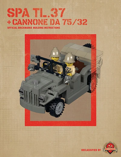 SPA TL.37 + Cannone Da 75/32 - Modello 37 - Digital Building Instructions