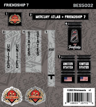 Friendship 7 (BKE5002) - Sticker Pack
