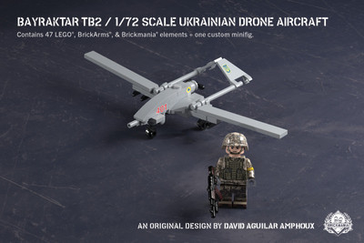 Bayraktar TB2 – 1/72 Scale Ukrainian Drone Aircraft