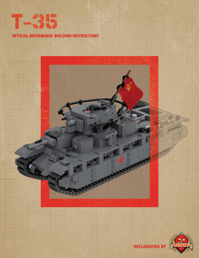 T-35 – Soviet Heavy Tank – Digital Building Instructions
