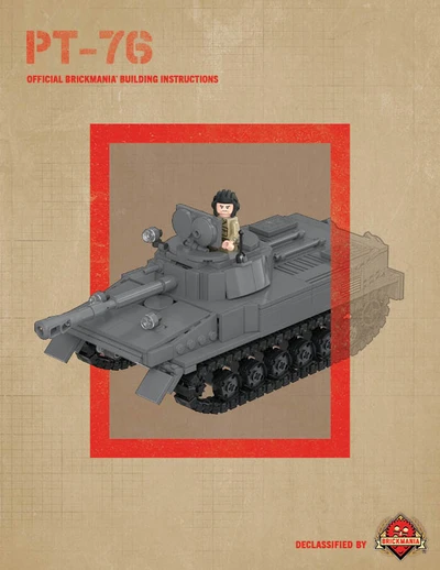 PT-76 - Amphibious Tank – Digital Building Instructions