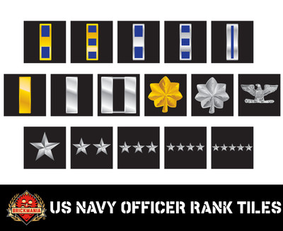 US Navy Rank Tiles - Officers