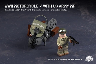 WW2 Custom Britannique Char Blindé Universal Carrier, Haute Qualité imprimé  figurine avec BrickArms, de brique LEGO®