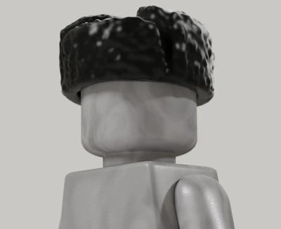 Furry Ushanka - Brickmania Custom Minifigure Accessory