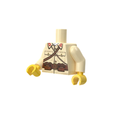WWII Japanese Army Torso - Brickmania Classic Series