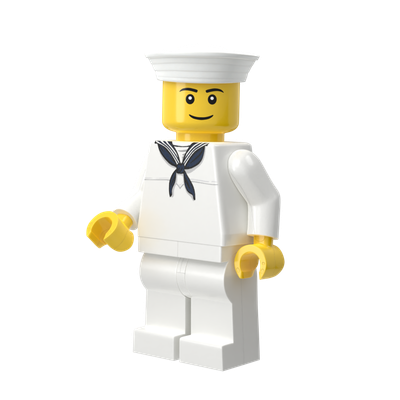 WWII US Navy Dress Whites - Brickmania Classic Series