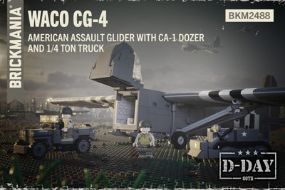 WACO CG-4 – American Assault Glider With Clark CA-1 Dozer and 1/4 Ton Truck