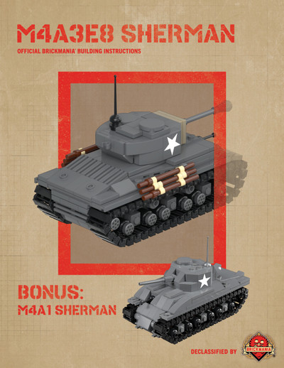 M4A3E8 Sherman (1/48th Scale) – Digital Building Instructions