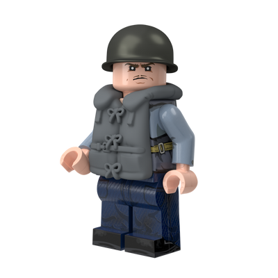 WWII US Navy Sailor at Battle Stations