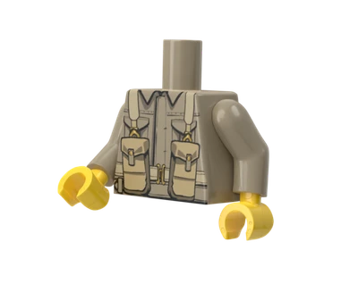 WWII British Rifleman Torso - Brickmania Classic Series