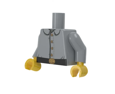 American Civil War Confederate Army Torso - Brickmania Classic Series