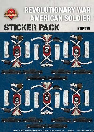 Revolutionary War American Soldier – Squad Pack Stickers