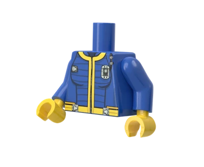 Vault Dweller Torso (Female) - Brickmania Classic Series