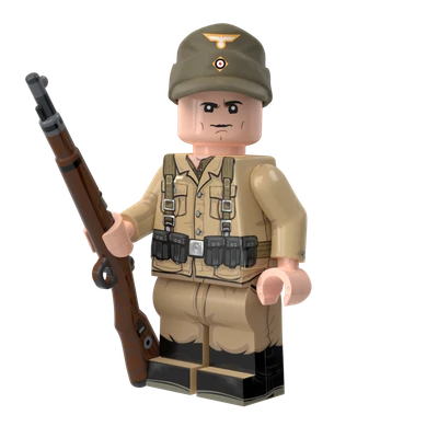 Afrika Korps Soldier V2 with Perfect Caliber™ BrickArms® Kar98