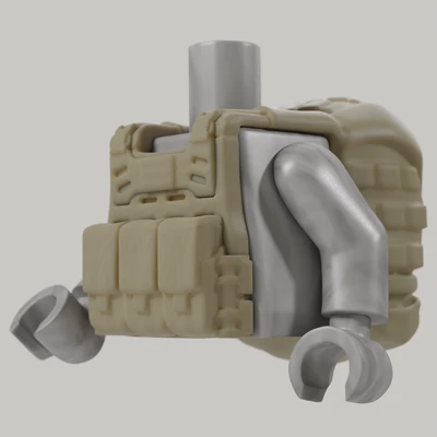 Modern US Marine Plate Carrier with Rucksack