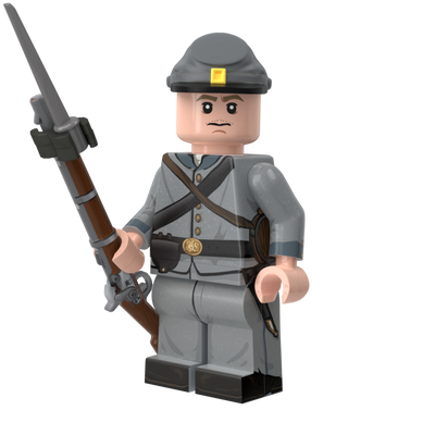 Civil War Confederate Infantry with Perfect Caliber™ BrickArms® Caplock Musket & Bayonet