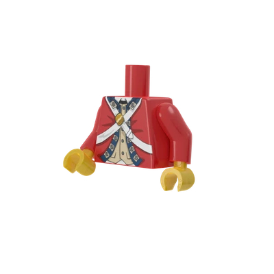 American Revolutionary War Redcoat Torso - Brickmania Classic Series