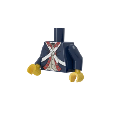 American Revolutionary War Colonial Army Torso - Brickmania Classic Series