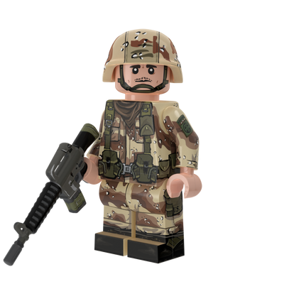 82nd Airborne Desert Storm Rifleman with Perfect Caliber™ BrickArms® M16A2