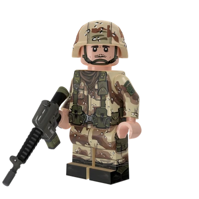 82nd Airborne Desert Storm Rifleman with Perfect Caliber™ BrickArms® M16A2