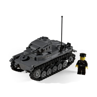 Panzer II - WWII German Light Tank - Brickmania Classic Series