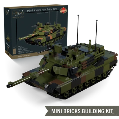M1A2 Abrams Main Battle Tank -  Mini Bricks Building Kit