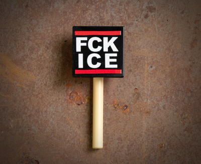 FCK ICE - Printed Sign with Handle