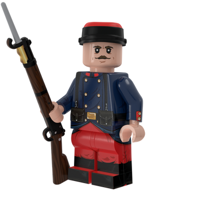 WWI Early War French Rifleman with Perfect Caliber™ BrickArms® Lebel Rifle