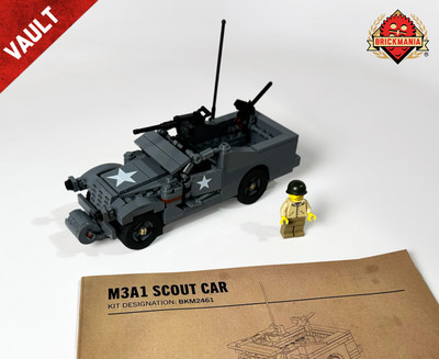 M3A1 Scout Car  – WWII American Armored Car - Brickmania Classic Series - BKM Vault