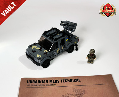 Ukrainian MLRS Technical – Improvised Light Artillery Vehicle - BKM Vault